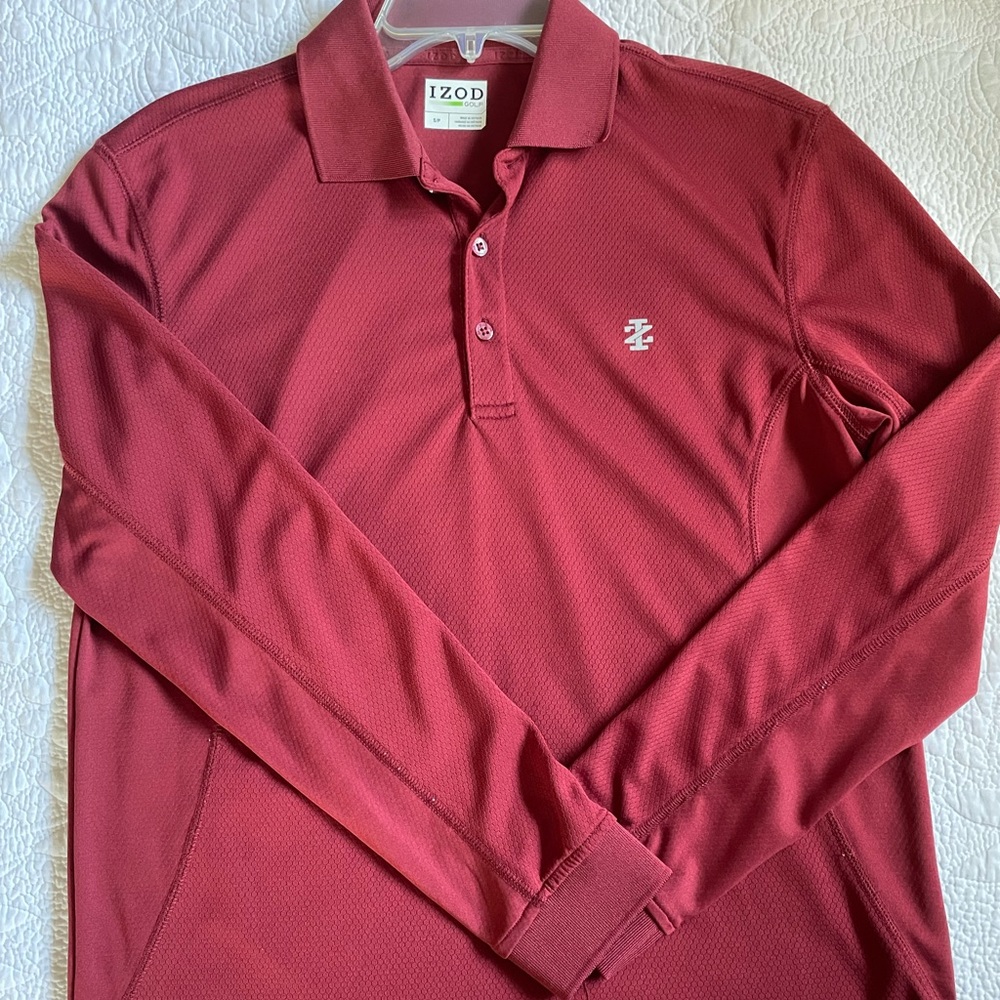 Izod Mens Golf Shirt Excellent condition, burgundy